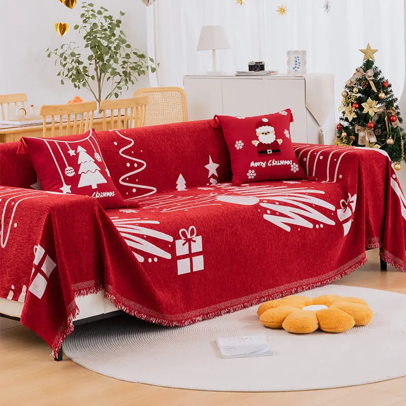 Crfatop 1 Pc Christmas Sofa Slipcover Throw Furniture Cover 180-200cm-70.8-78.84-in-Christmas-Gift