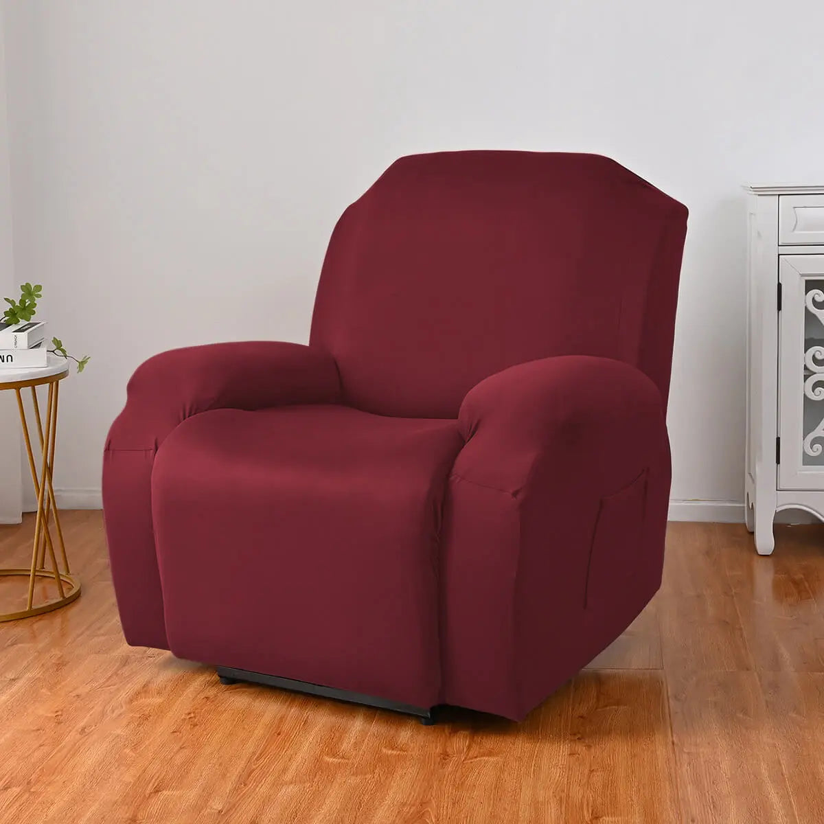 Red recliner chair outlet covers