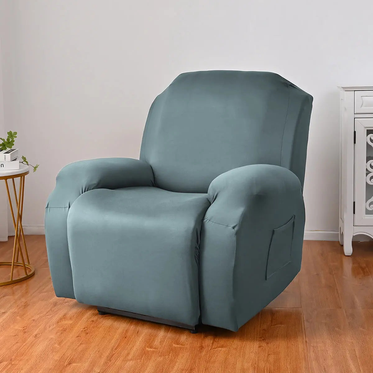 Grey recliner online slipcover