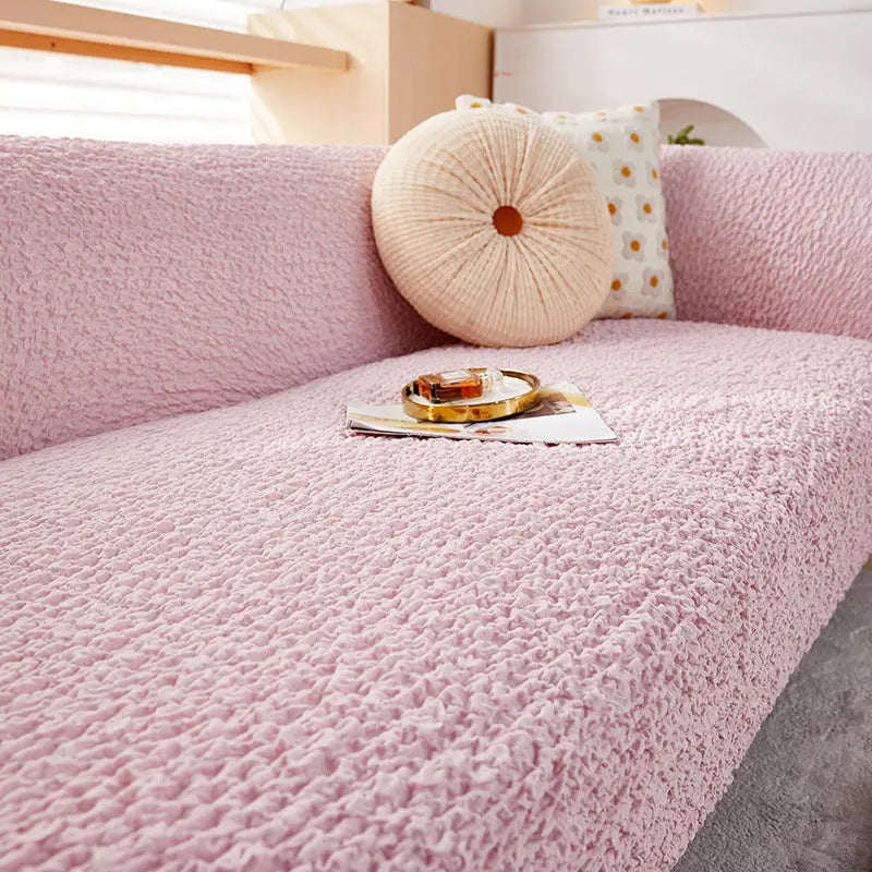 Crfatop Easy Fitted Sofa Couch Cover S-Pink