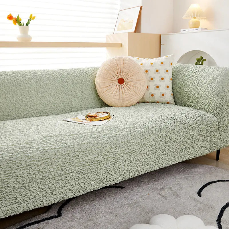 Crfatop Easy Fitted Sofa Couch Cover S-Light-Green