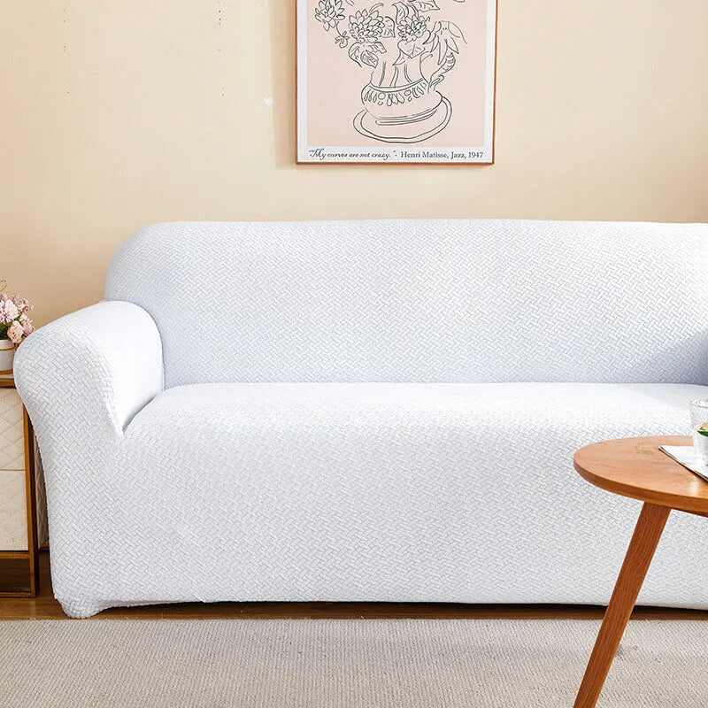 Crfatop Fitted Jacquard Sofa Cover For Summer