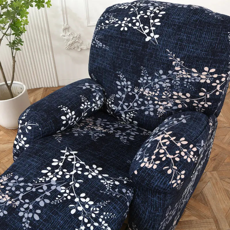 Crfatop Floral Recliner Cover for 1-seater Recliner