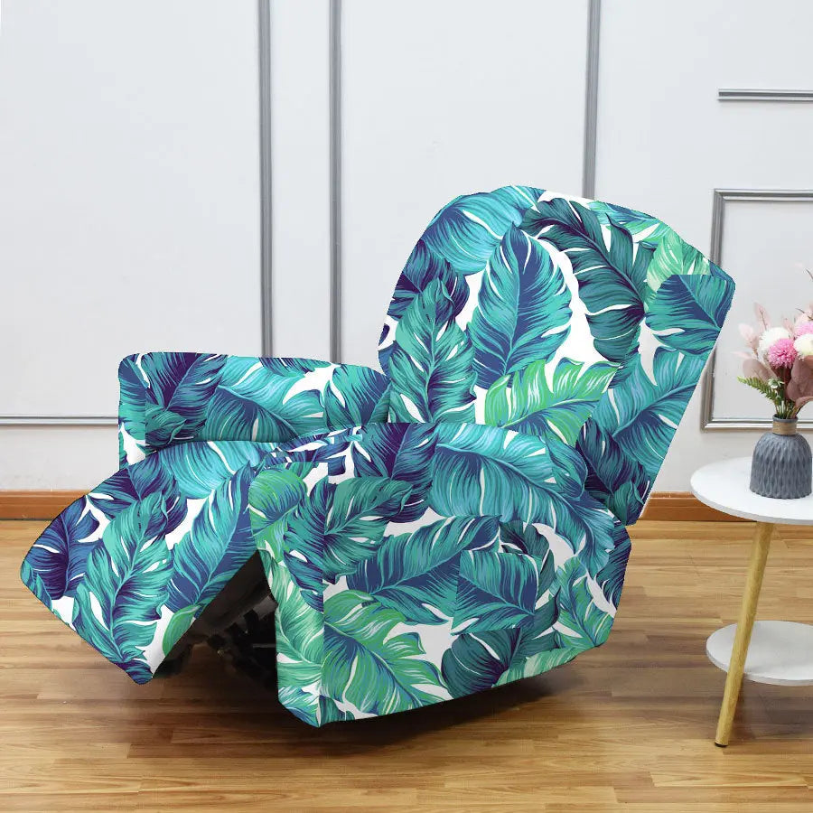 Teal recliner online slipcover