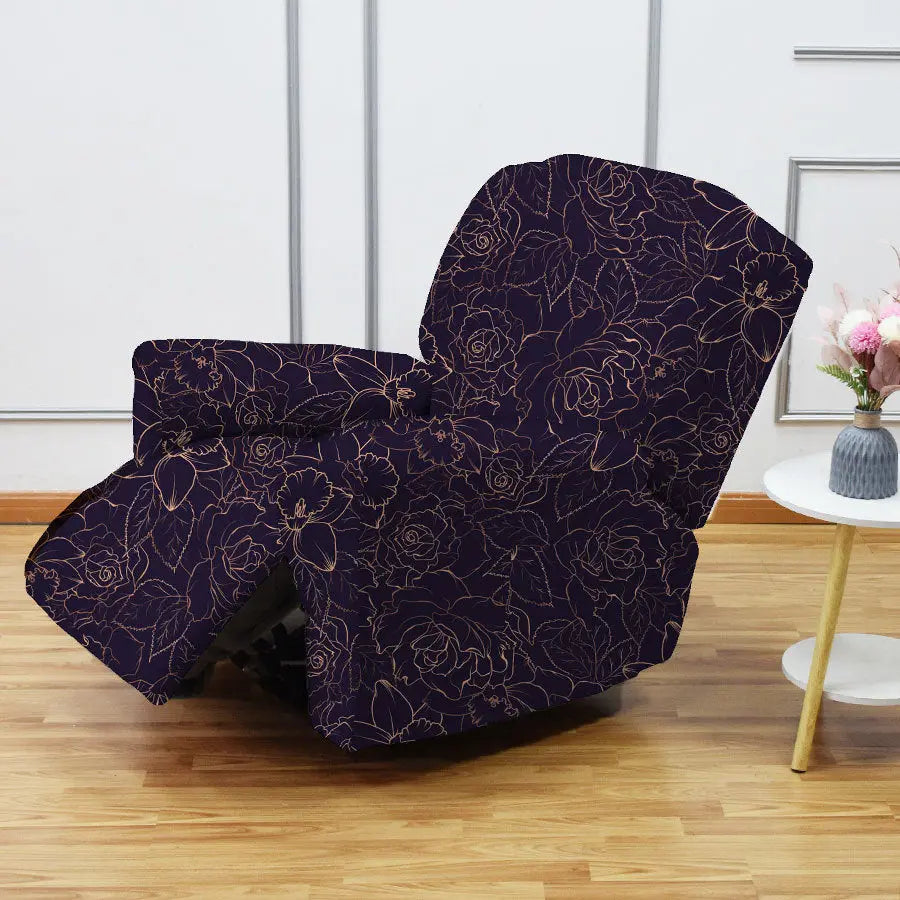 Crfatop Four Season Recliner Slipcover 1 Seat Cover for Recliners Purple