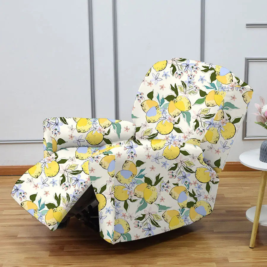 Crfatop Four Season Recliner Slipcover 1 Seat Cover for Recliners Lemon-Yellow