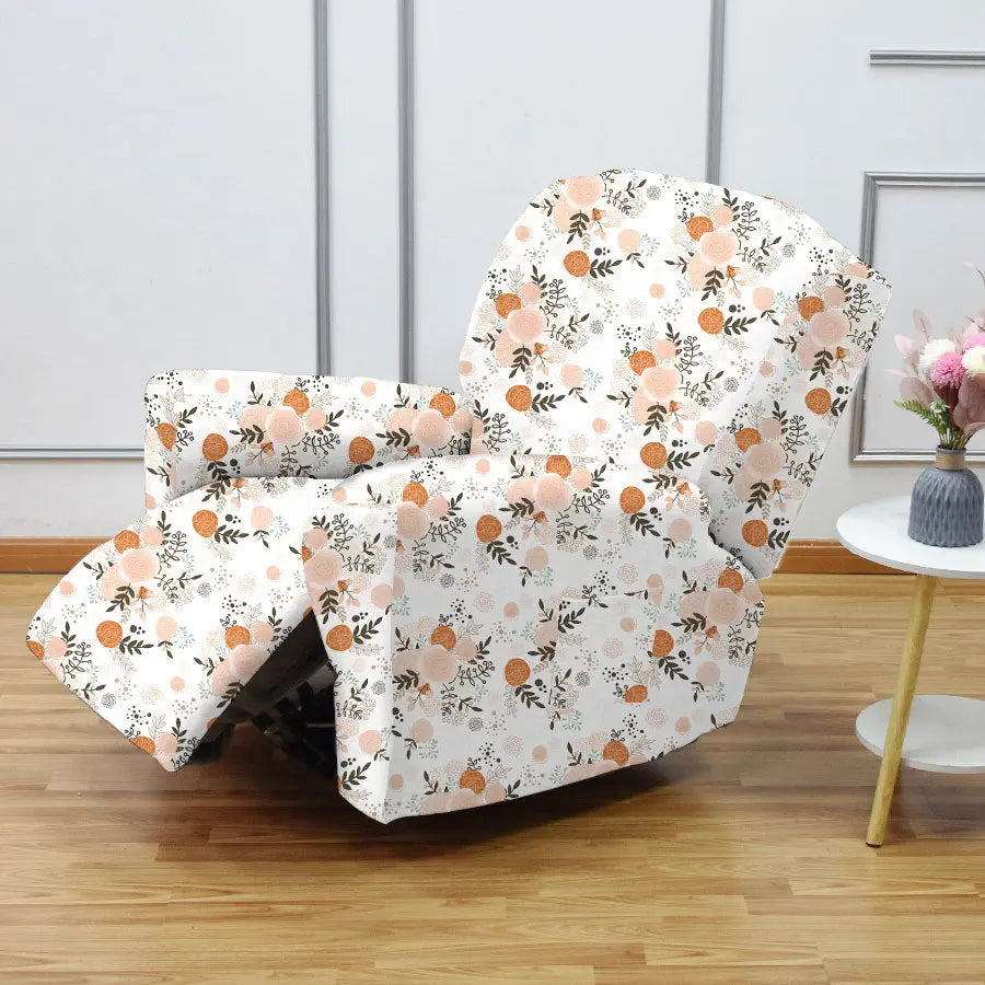 Crfatop Four Season Recliner Slipcover 1 Seat Cover for Recliners Orange