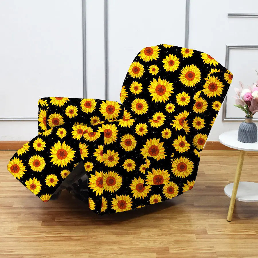Crfatop Four Season Recliner Slipcover 1 Seat Cover for Recliners Sunflower