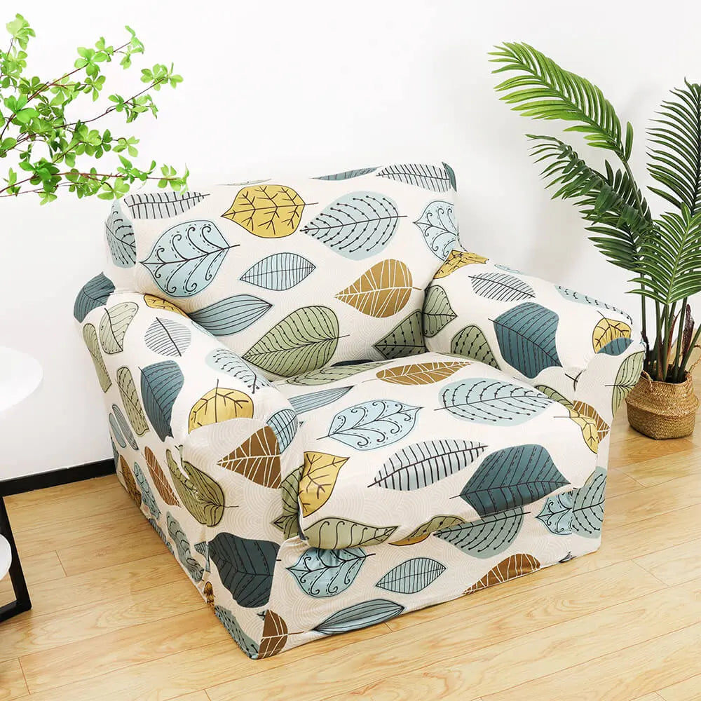 Crfatop Fun Printed Armchair Slipcover Box Cushion Sofa Cover