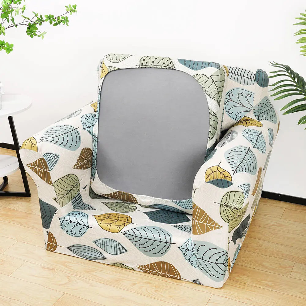 Crfatop Fun Printed Armchair Slipcover Box Cushion Sofa Cover