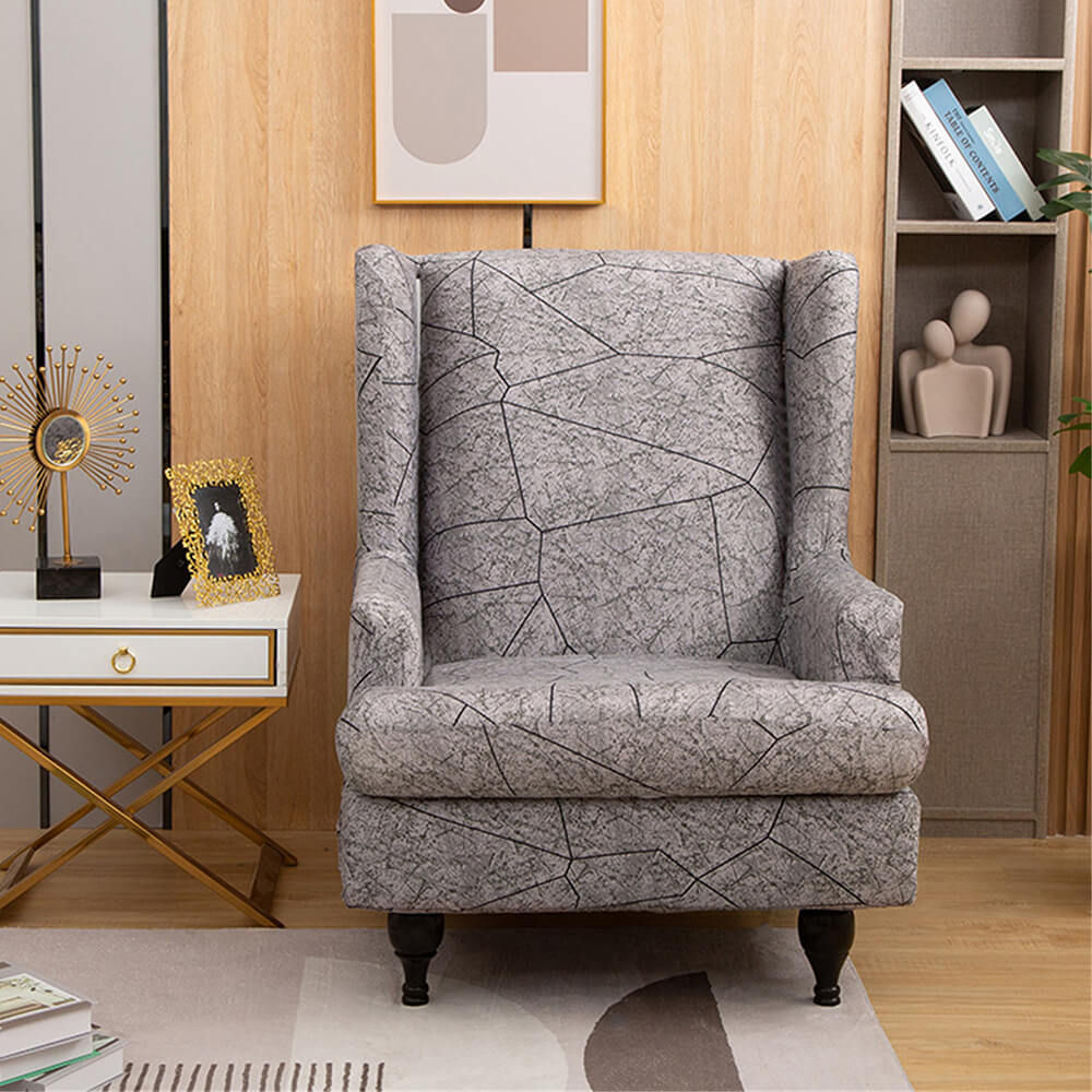 Wingback best sale couch slipcover