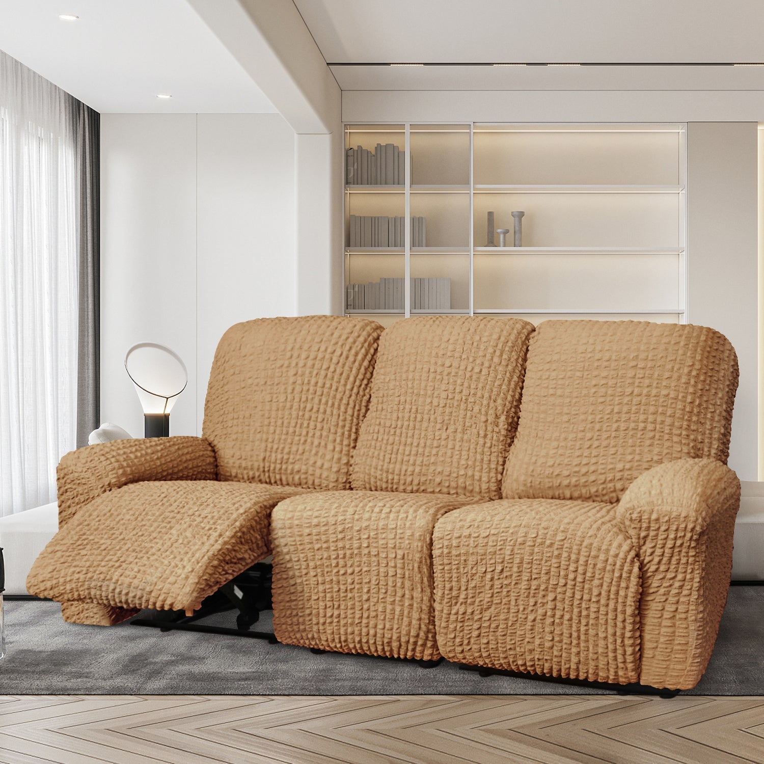 Couch slipcovers best sale for reclining sofa