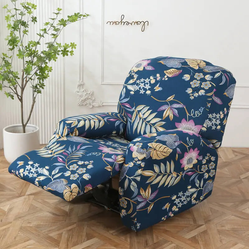 Crfatop Simple Recliner Chair Cover Waterproof Four Seasons Armchair Covers Teal
