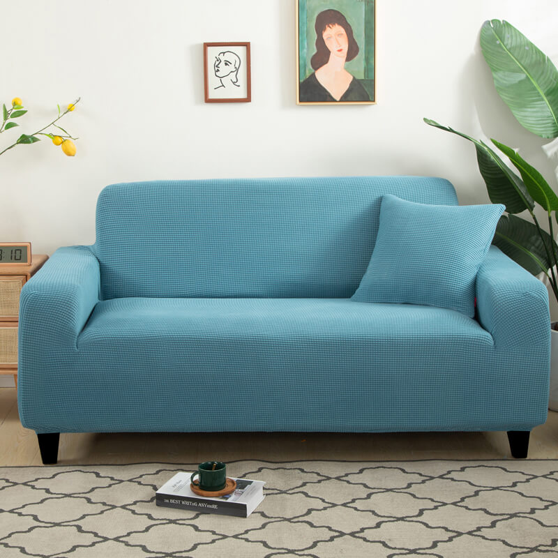Crfatop Soft Couch Covers with Arms Thicked Waterproof Sofa Slipcover XLBlue