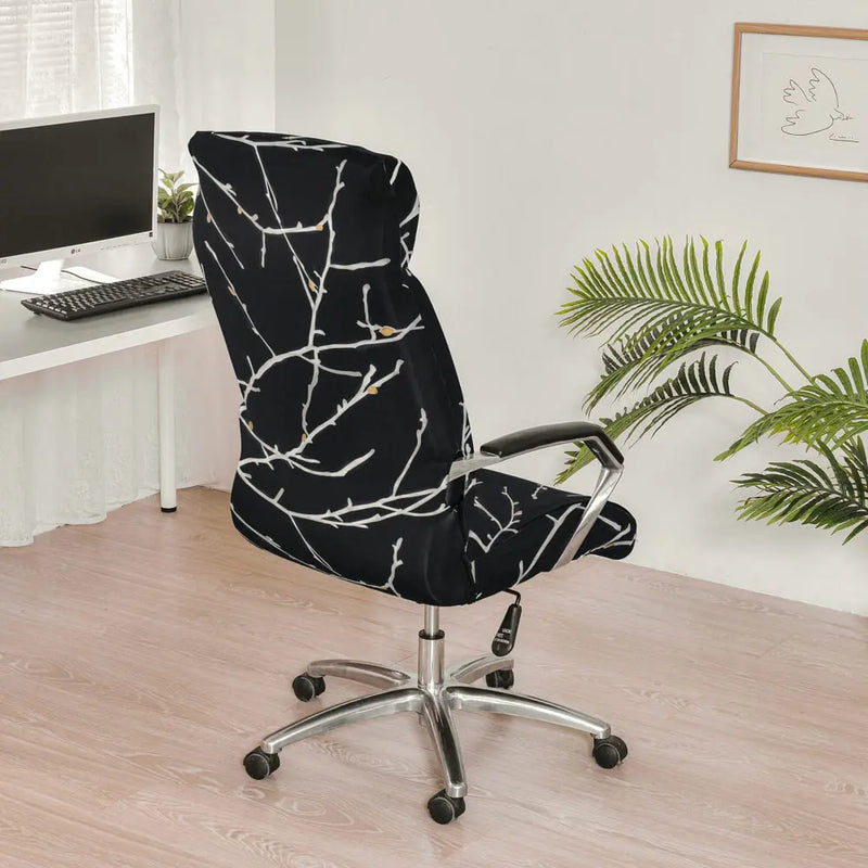 Crfatop Stretch Office Chair Cover with Zipper