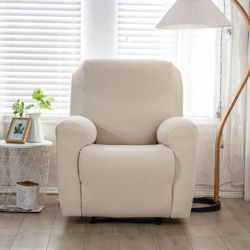 Beige recliner online cover