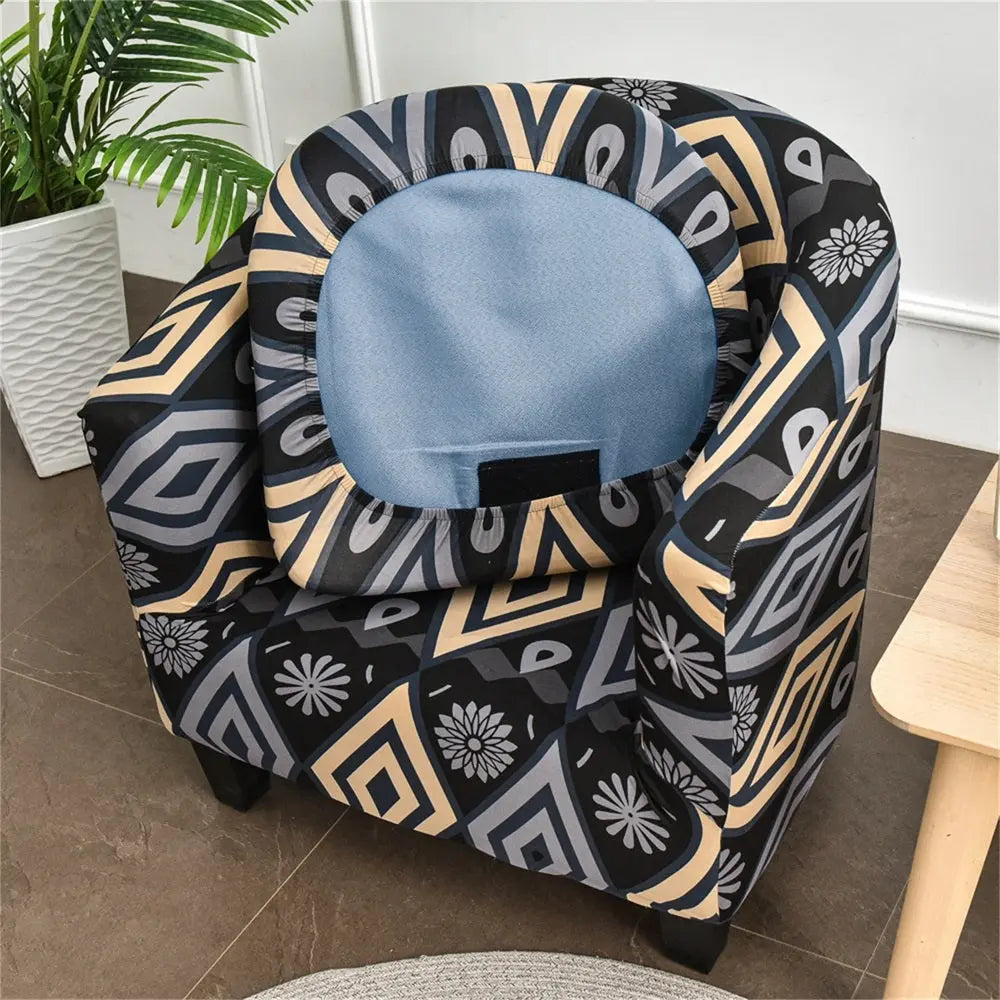 2 Pieces Stretch Club Chair Slipcover Armchair Cover Sofa Cover Barrel Tub Chair Furniture Protector Crfatop %sku%