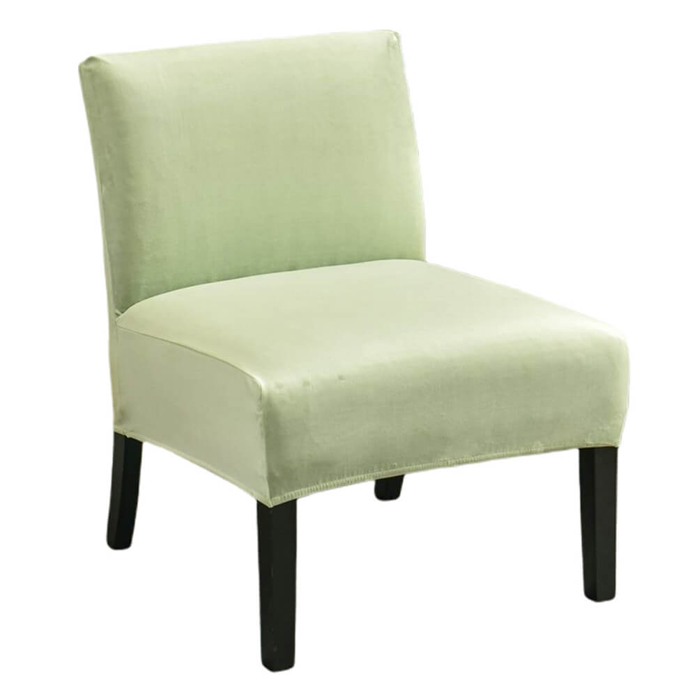 Velvet Armless Chair Cover Solid Color Chair Slipcover Top Level Crfatop %sku%