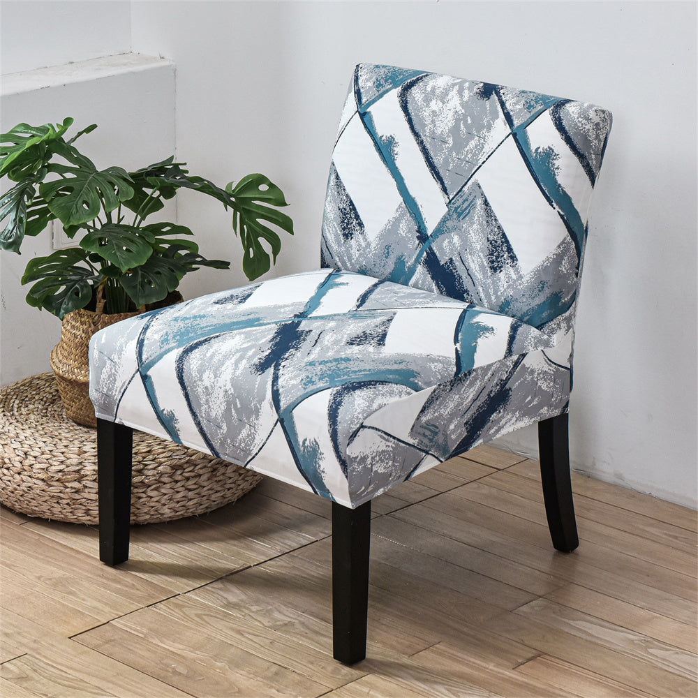 Patterned best sale slipper chair