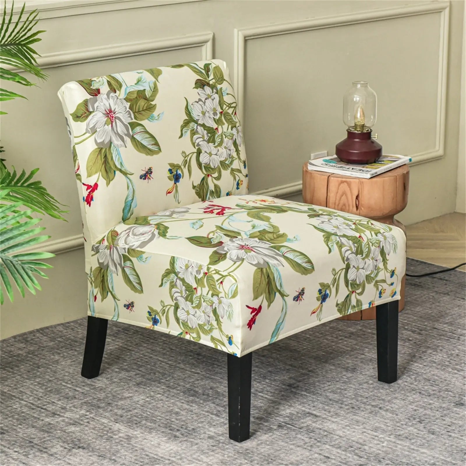 Slipcover for discount accent chair armless