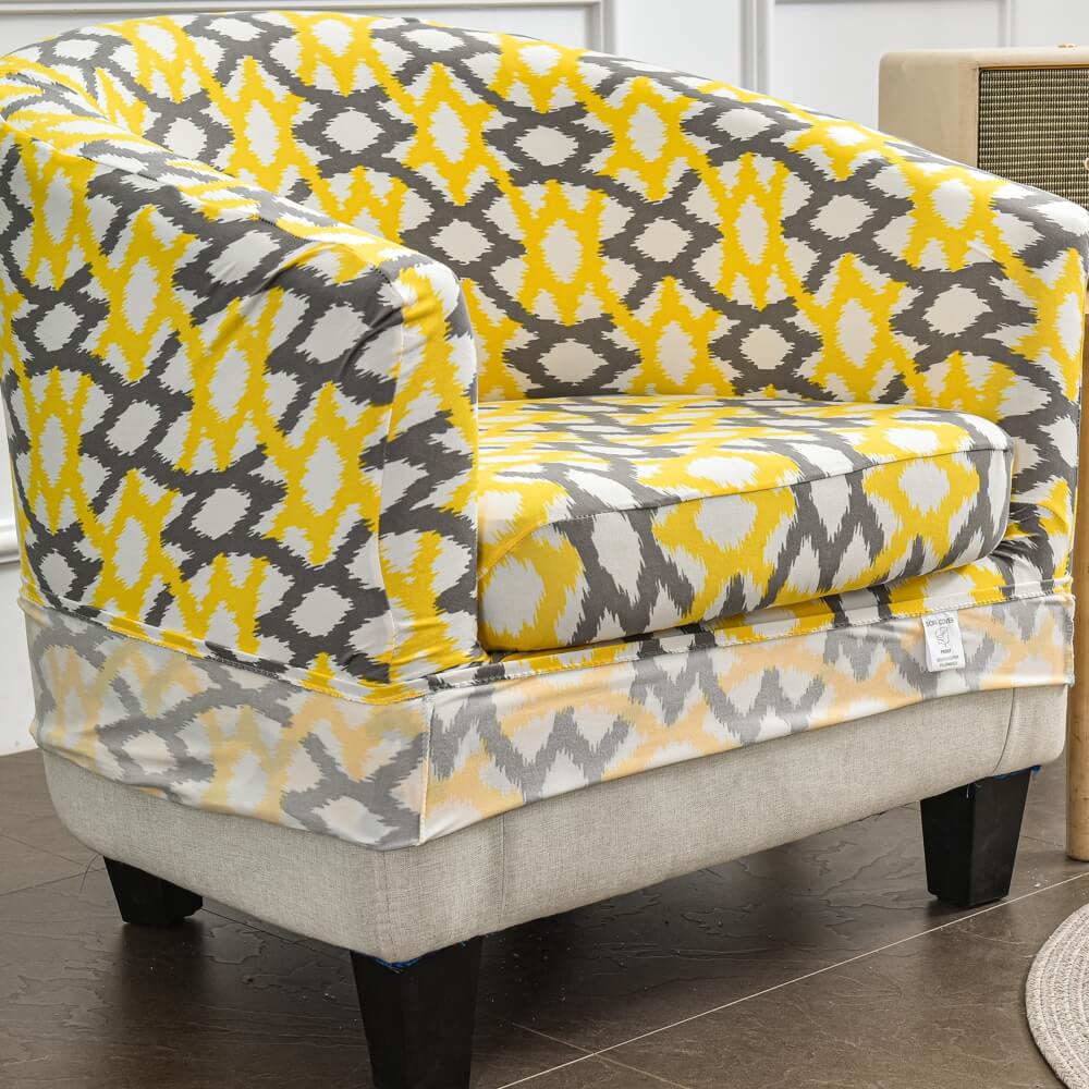 Yellow tub chair online cover