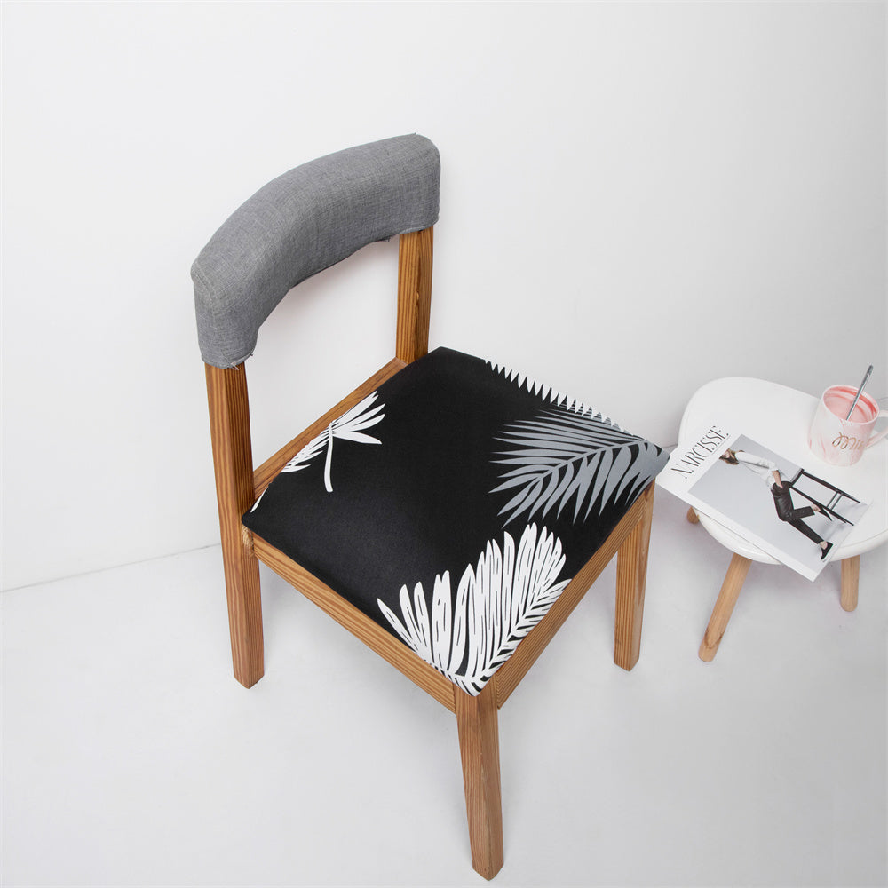 Removeable Chair Seat Cover for Dining Room Washable Stretch Chair Upholstered Slipcover Crfatop %sku%