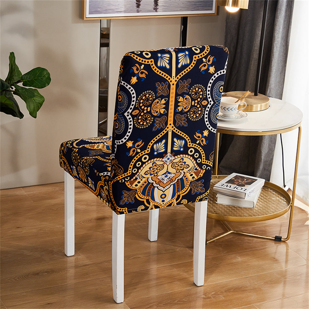 Set of 6 Chair Slipcover Stretchable Printed Chair Cover for Dining Room Waterproof Chair Protector Crfatop %sku%