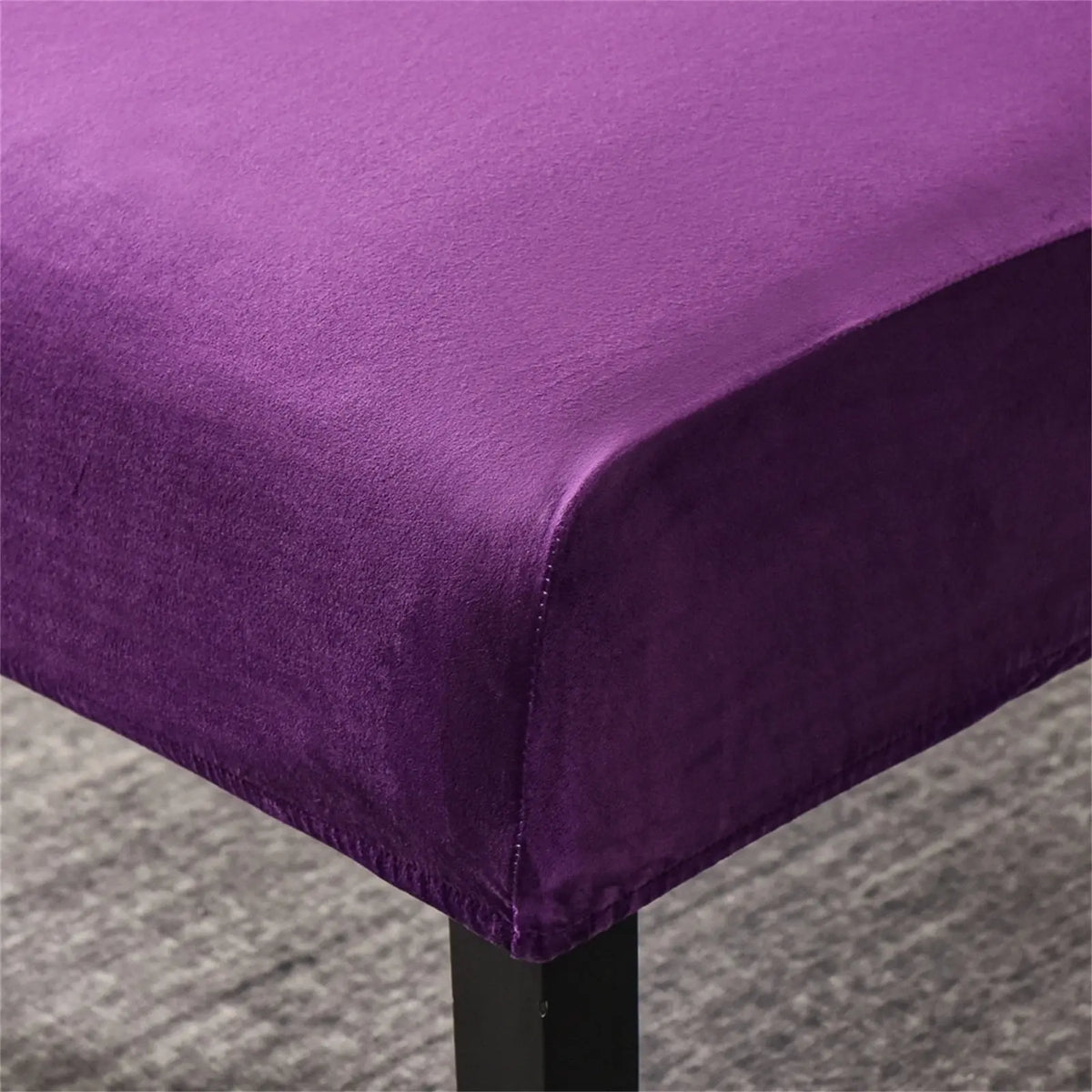 Chic Purple Wide Armless Accent Chair Cover Stretch One Pair Sofa Furniture Protector Covers Top Level Crfatop %sku%