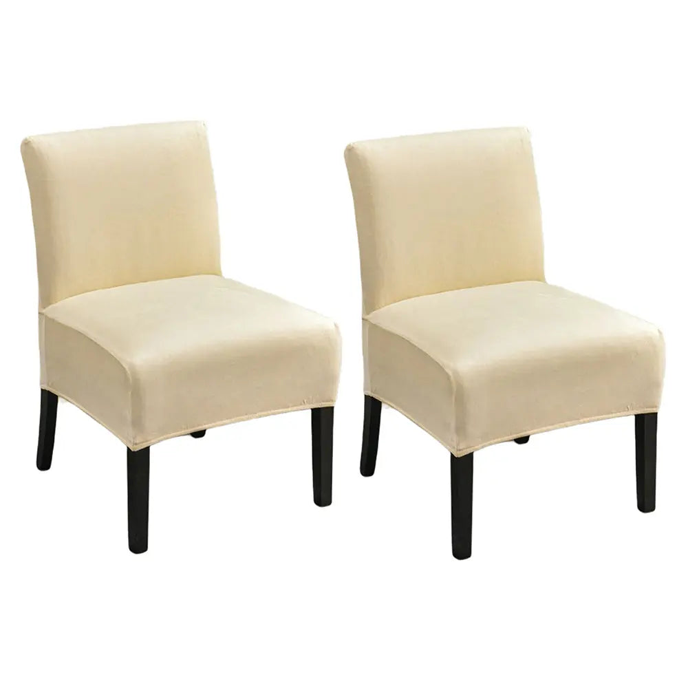 Chic Purple Wide Armless Accent Chair Cover Stretch One Pair Sofa Furniture Protector Covers Top Level Crfatop %sku%