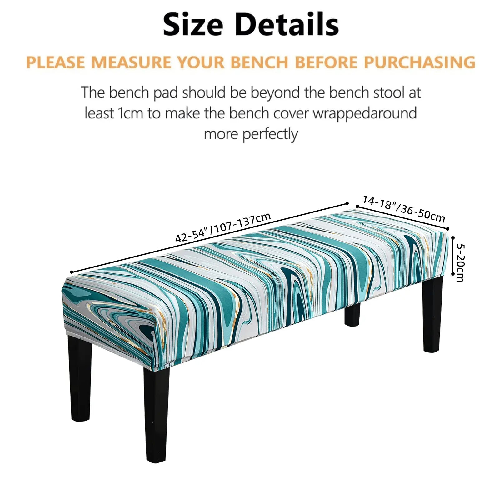 Elastic discount bench covers