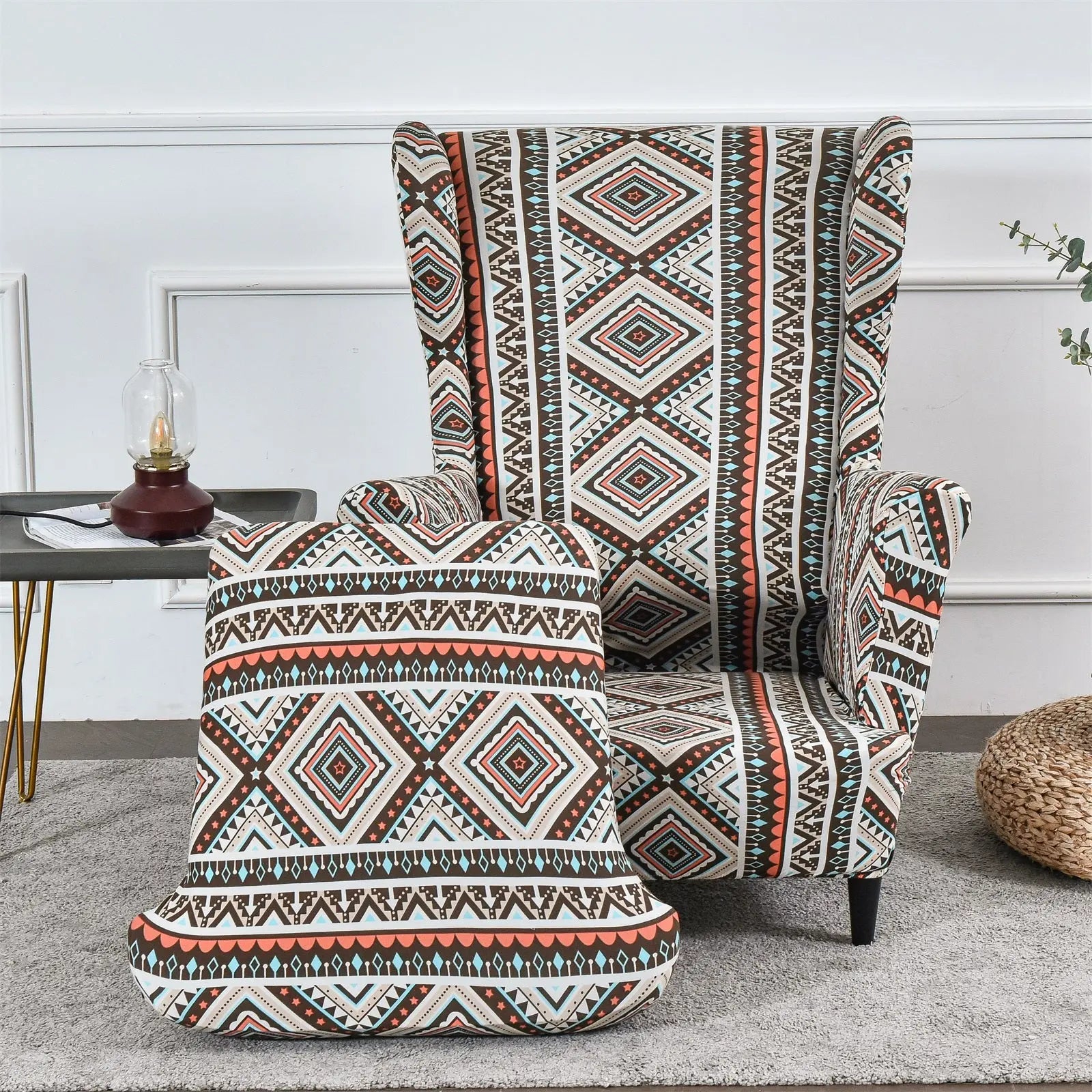 Boho wingback online chair