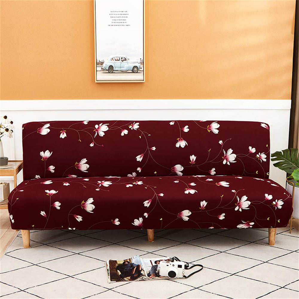 Stylish Floral Printing Futon Cover Stretch Sofa Bed Loveseat Slipcover Top Level Crfatop %sku%