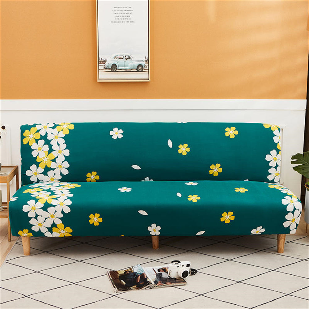 Stylish Floral Printing Futon Cover Stretch Sofa Bed Loveseat Slipcover Top Level Crfatop %sku%