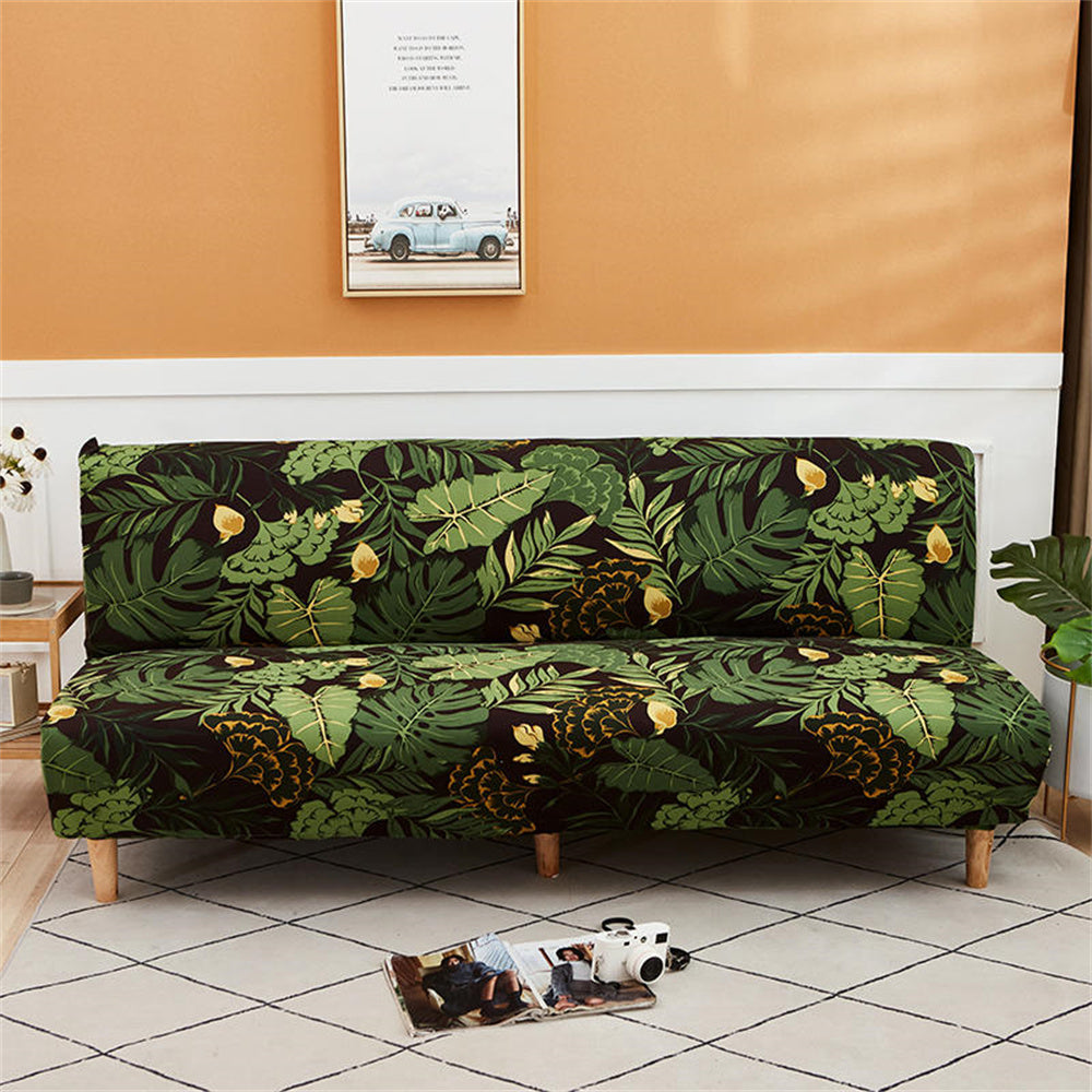 Stylish Floral Printing Futon Cover Stretch Sofa Bed Loveseat Slipcover Top Level Crfatop %sku%