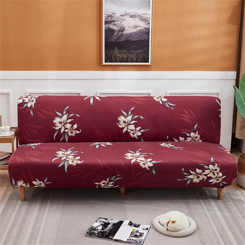 Stylish Floral Printing Futon Cover Stretch Sofa Bed Loveseat Slipcover Top Level Crfatop %sku%