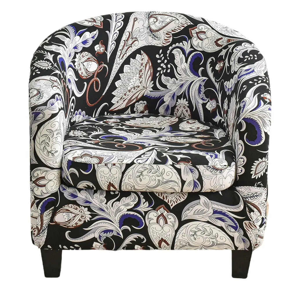 Farmhouse Style Floral Club Chair Chair High Spandex Couch Cover Slipcovers Top Level Crfatop %sku%