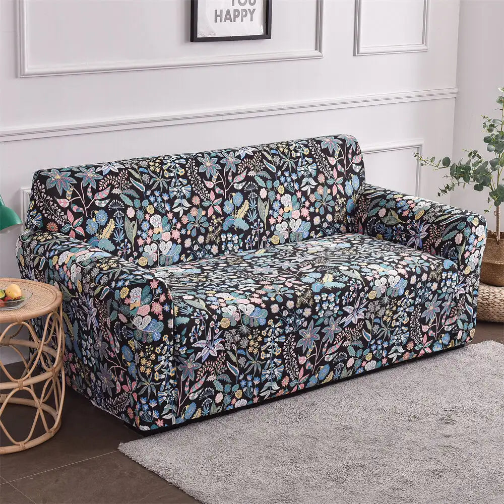 Floral Design Sofa Cover Slipcover for Loveseat /3 Cushion Couch Top Level Crfatop %sku%