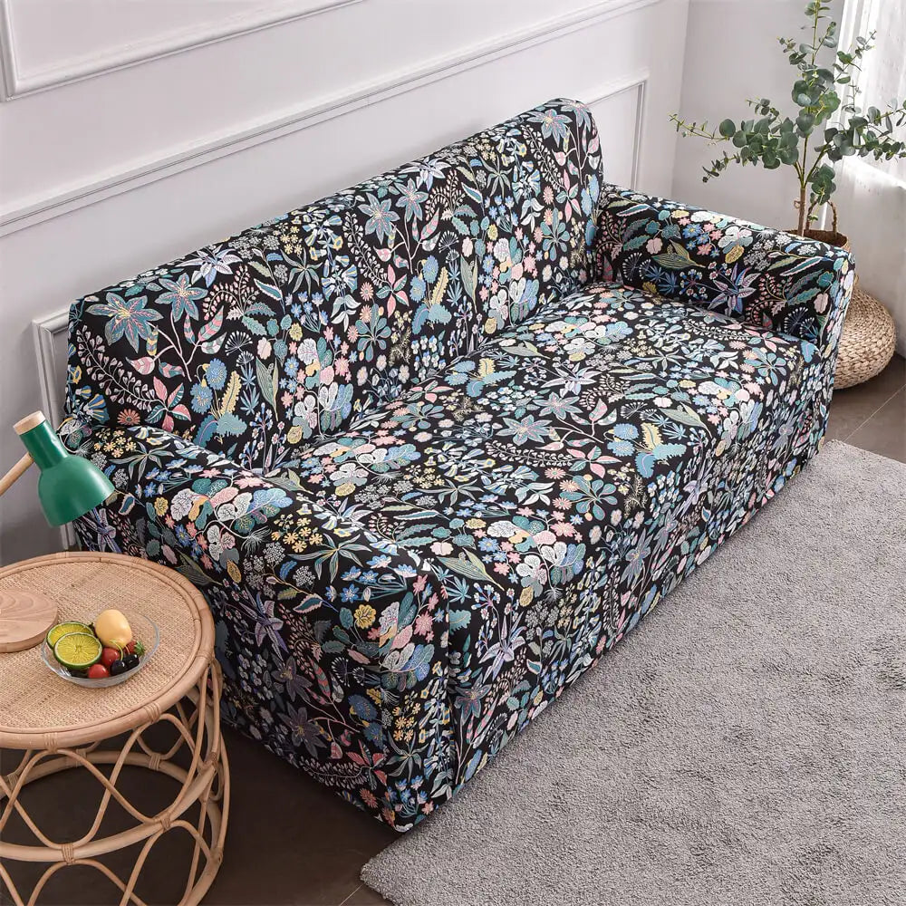 Floral Design Sofa Cover Slipcover for Loveseat /3 Cushion Couch Top Level Crfatop %sku%