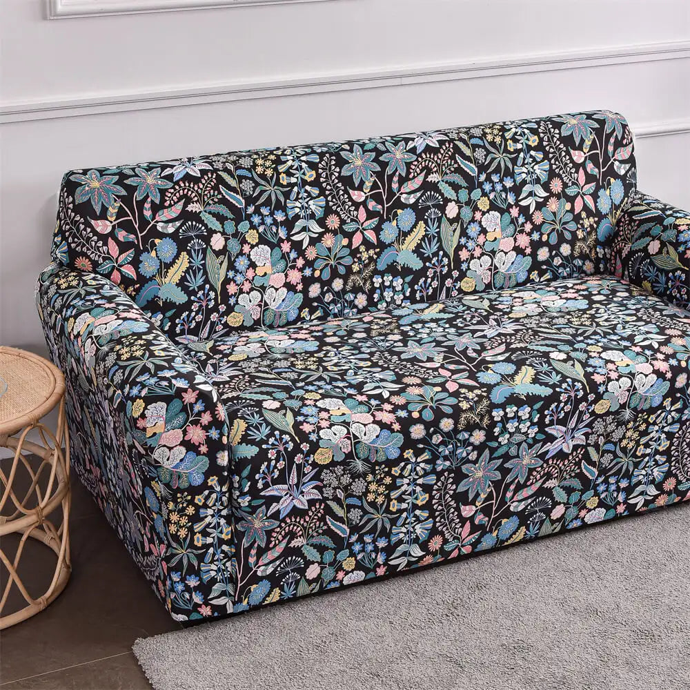 Floral Design Sofa Cover Slipcover for Loveseat /3 Cushion Couch Top Level Crfatop %sku%