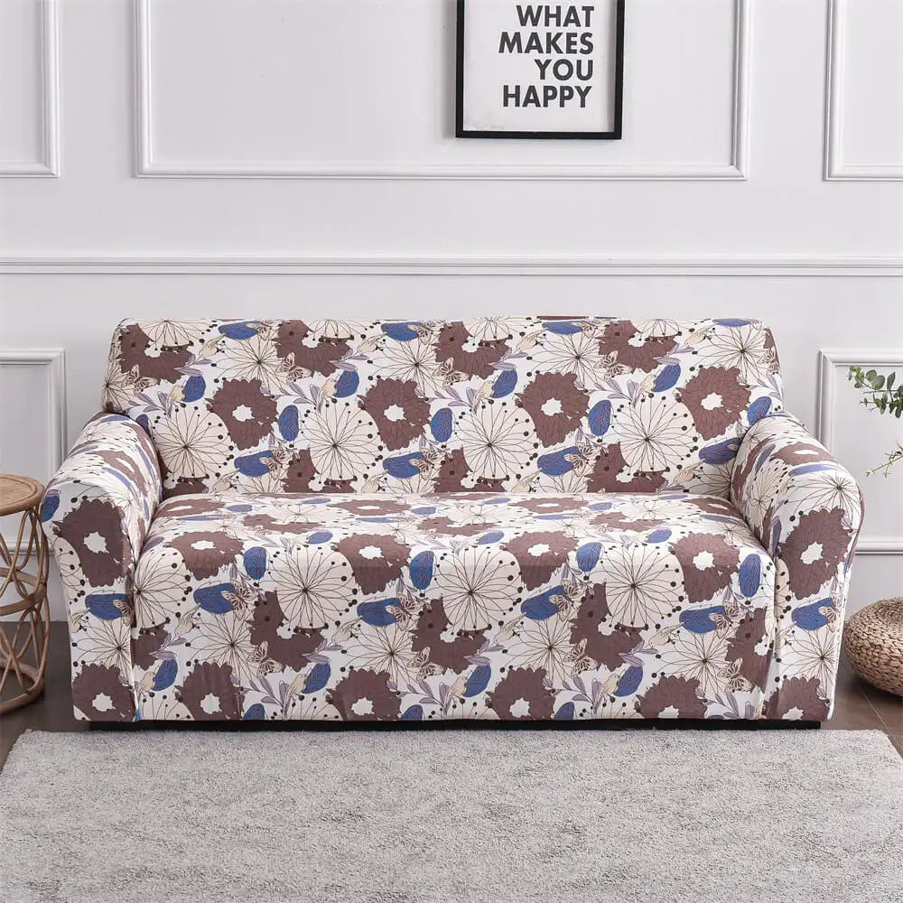 Floral Design Sofa Cover Slipcover for Loveseat /3 Cushion Couch Top Level Crfatop %sku%