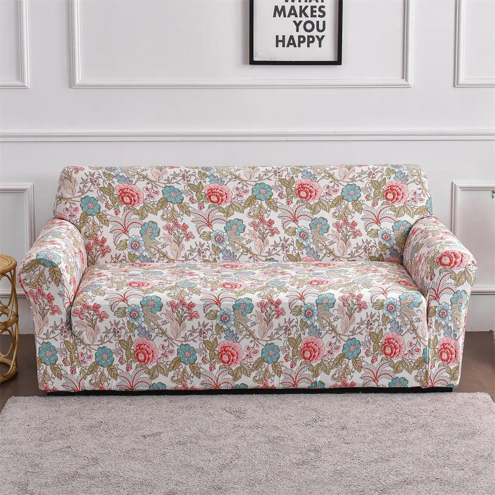 Floral Design Sofa Cover Slipcover for Loveseat /3 Cushion Couch Top Level Crfatop %sku%