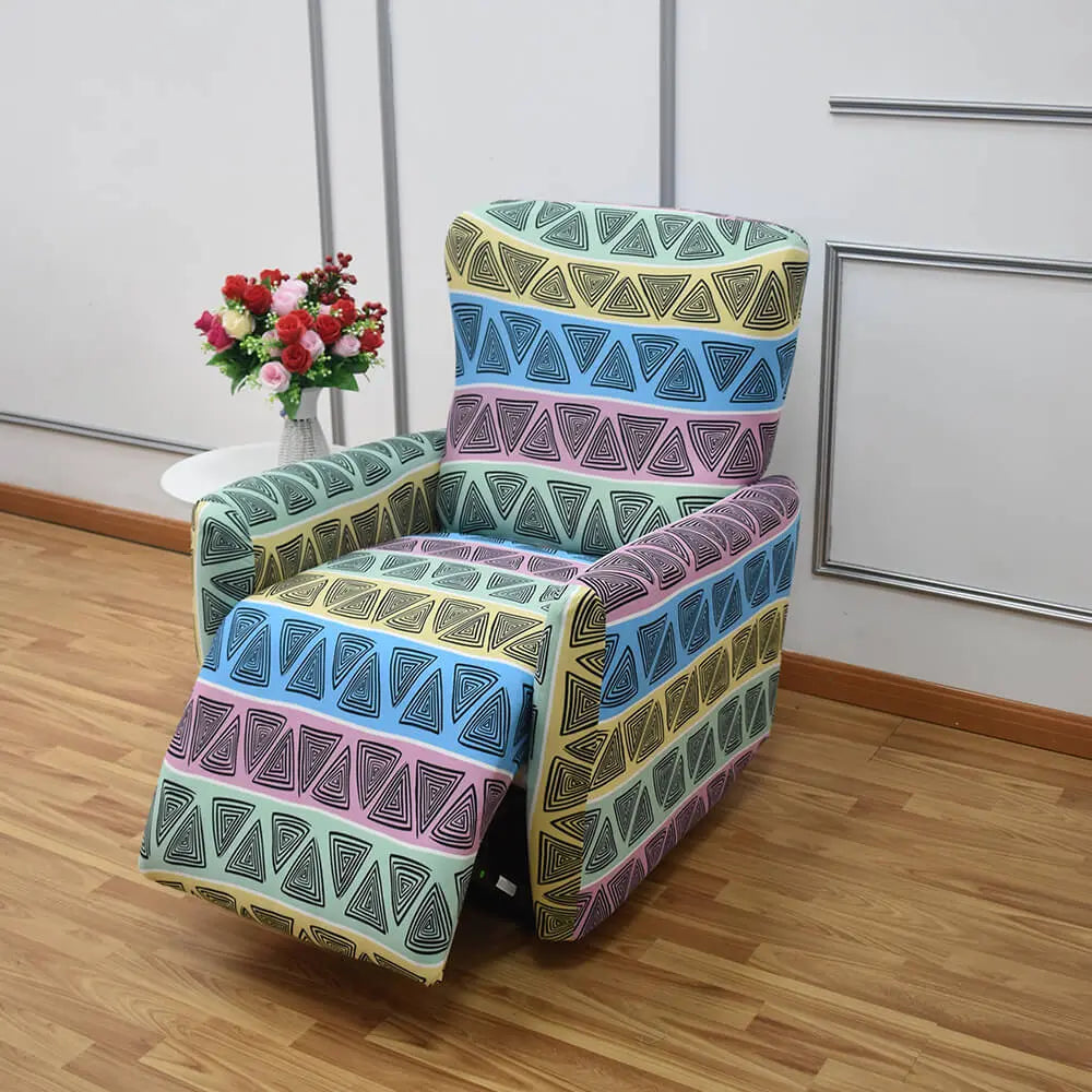 Graffiti Printing Sofaprint Recliner Sofa Cover 4-Piece Stretch Fit Couch Slipcover Crfatop %sku%