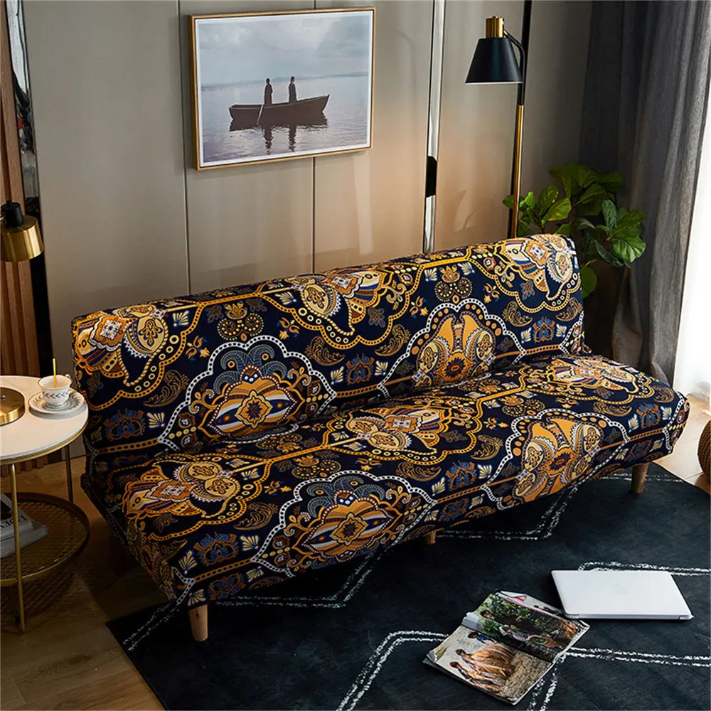 Futon slipcover with arms sale