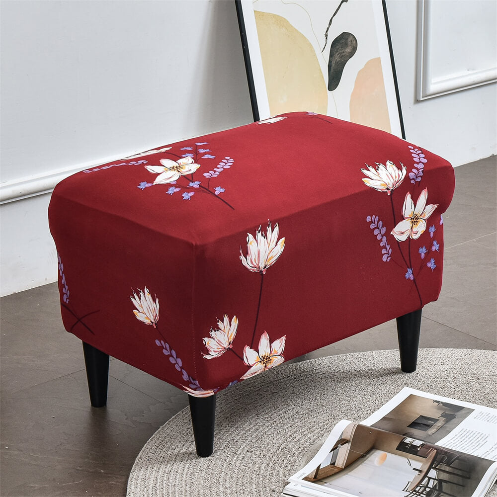 Christmas best sale ottoman cover