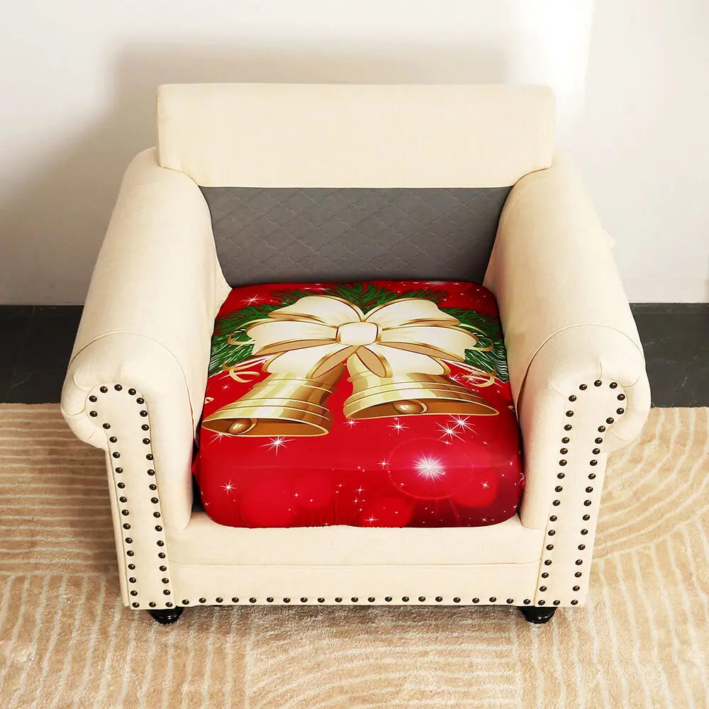 Patterned Armchair Slipcover for Christmas Crfatop %sku%