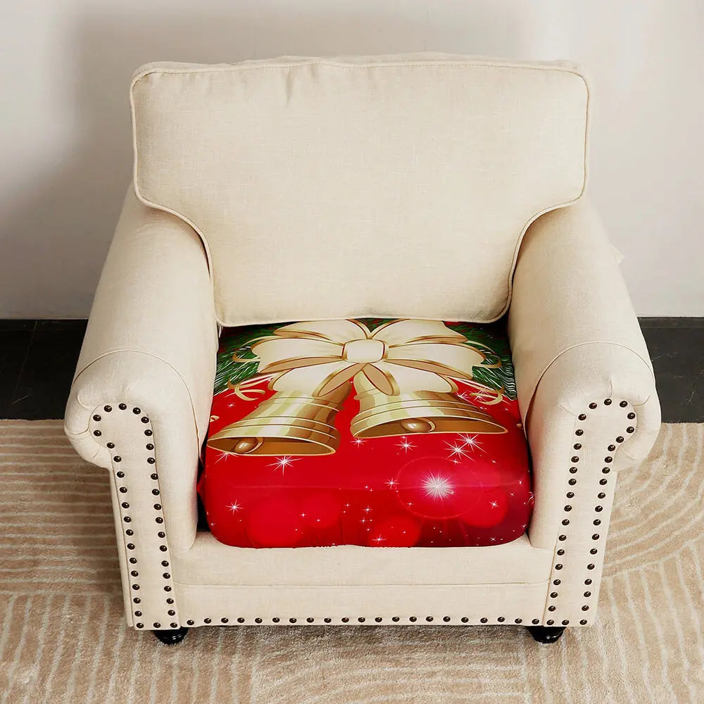 Patterned Armchair Slipcover for Christmas Crfatop %sku%