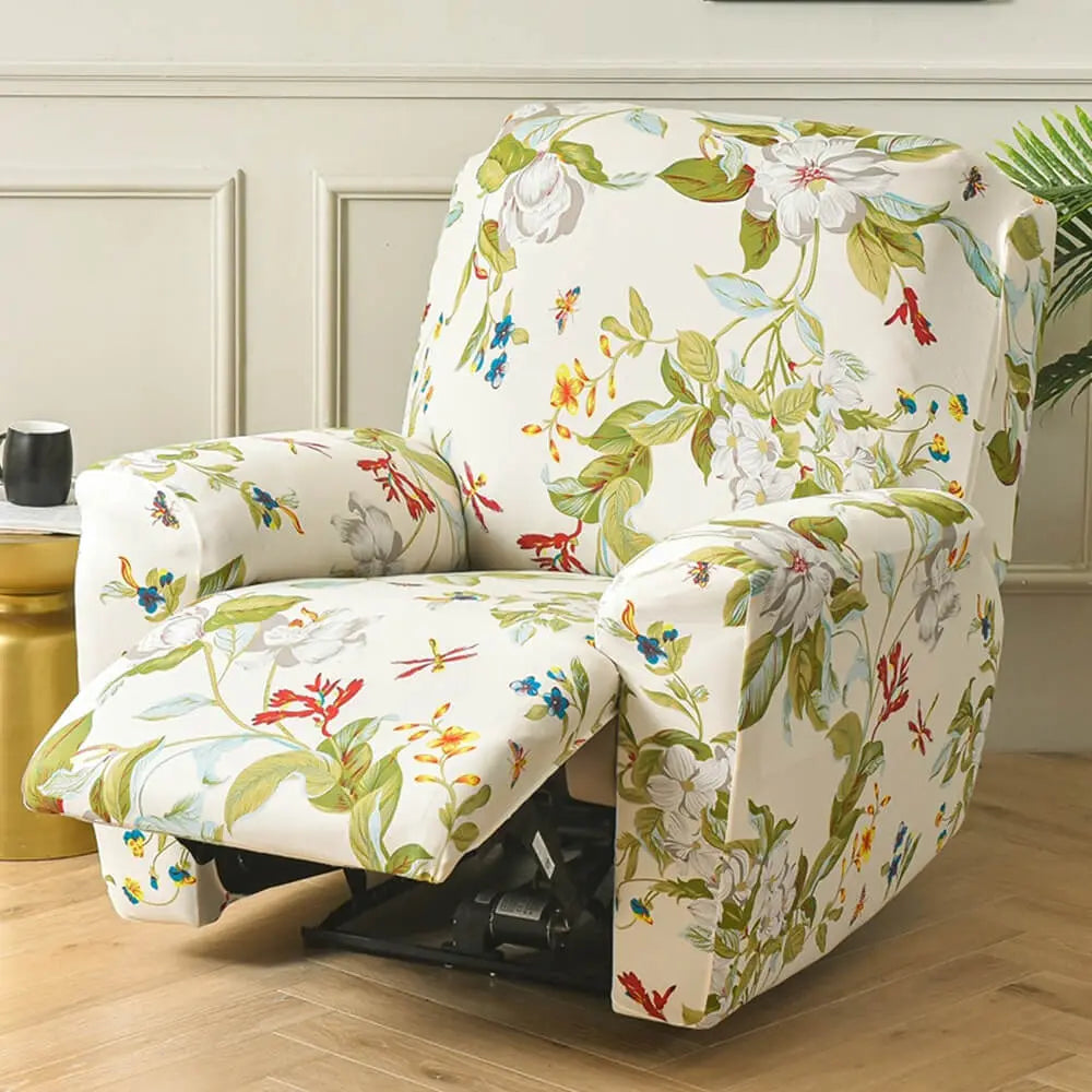 Patterned Recliner Chair Covers Sofaprint 4 piece Lazy Boy Slipcover