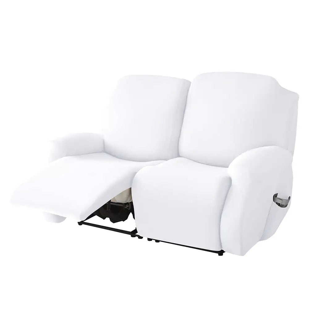 Plain 2-seater Recliner Slipcover Stretch Velvet Recliner Loveseat Cover Crfatop %sku%