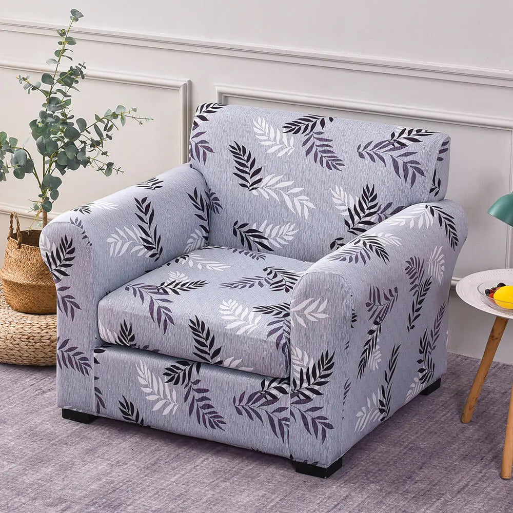 Printed 1 Seater Sofa Cover Stretch Armchair Seat Slipcover Crfatop %sku%