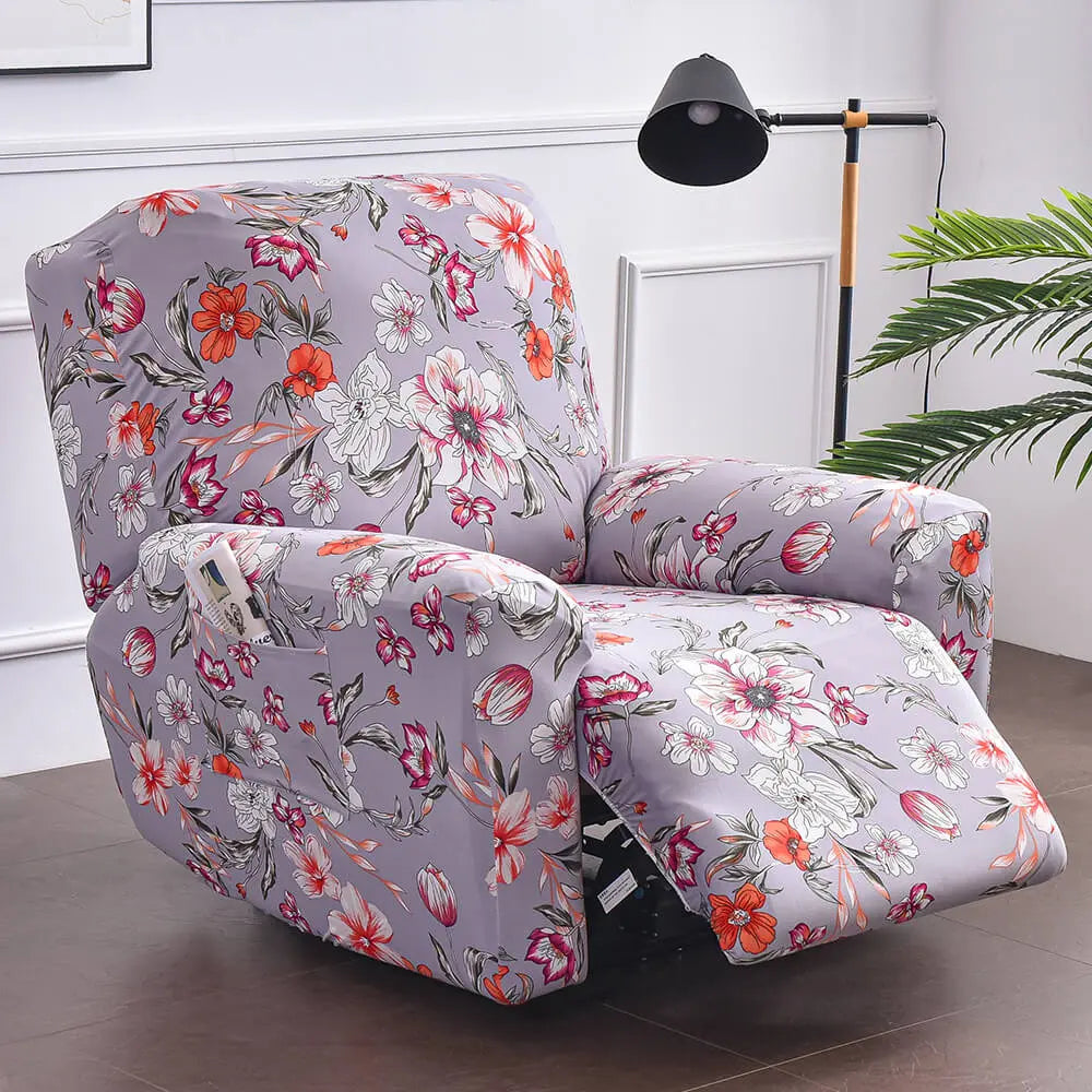 Pink best sale recliner cover